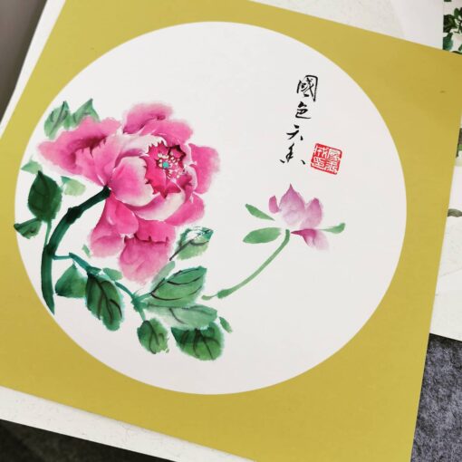 Chinese painting class - peony