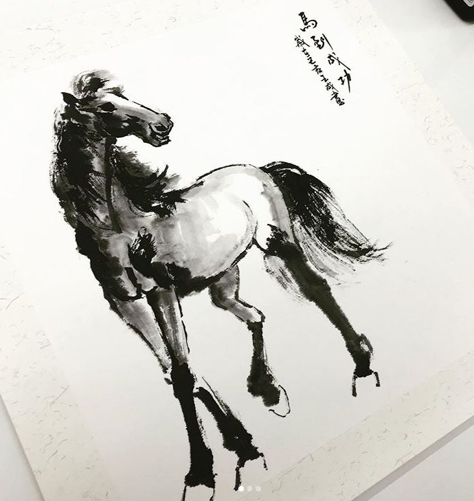 singapore chinese painting course horse painting
