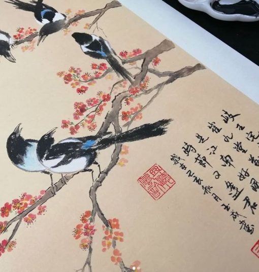 singapore chinese painting course bird painting
